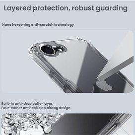 کاور نیلکین مدل Nature TPU Pro مناسب برای گوشی موبایل اپل iPhone 16E