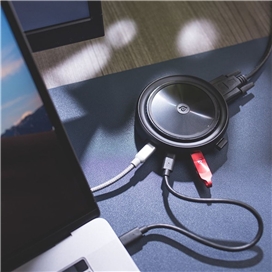 شارژ بیسیم و هاب هفت کاره برند آدام المنتس مدل Adam Elements CASA Hub O7 Wireless Charger USB 3.1 & USB-C 1 in 7 Black