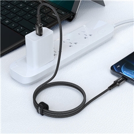کابل شارژ تایپ سی به لایتینگ برند ACE FAST مدل C1-01 USB-C to Lightning aluminum alloy