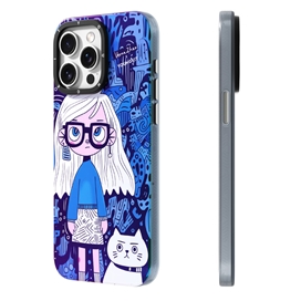 قاب YOUNGKIT یانگکیت Dark Blue Verna Zhao Dreamy Magsafe Series Apple iphone مناسب برای Apple iPhone 14 Pro Max