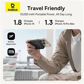 پاوربانک وایرلس 10000 مگنتی بیسوس Baseus Airpow 2 Qi2 Magnetic P10080000123-00 توان 22.5 وات