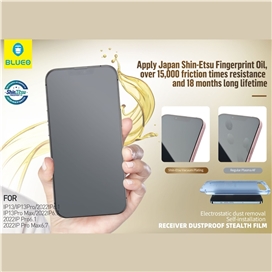 گلس فول BLUEO Anti dust HD glass anti static with applicator ا مناسب برای Apple iPhone 12 Pro
