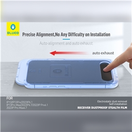 گلس فول BLUEO Anti dust HD glass anti static with applicator ا مناسب برای Apple iPhone 12