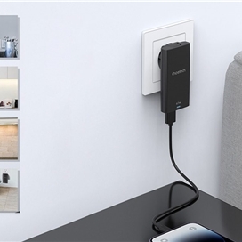 شارژر دیواری فوق باریک Choetech PD6011 PD65W GaN