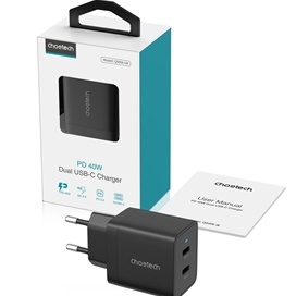 شارژر دیواری Charger Choetech Q5006 40W 2xUSB-C