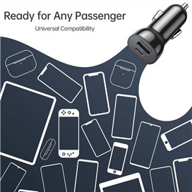 شارژر فندکی CHOETECH TC0005 Dual QC 3.0 + PD20W 38W