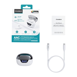 هدفون بی‌سیم Choetech 4Mics Noise Cancelling Earbuds