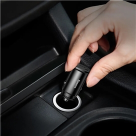 شارژر فندکی 30 وات 2 پورت بیسوس مدل BS-C15C