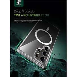 کاور گرین لاین مدل GNMGCRS25UCL مناسب برای گوشی موبایل سامسونگ Galaxy S25 Ultra