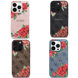 قاب اورجینال برند گس مدل Guess Hard Case with Roses مناسب برای Apple iPhone 16 Pro Max