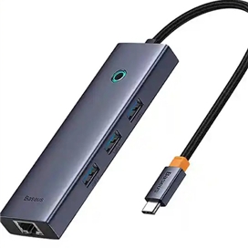 هاب تایپ سی 5 پورت بیسوس Baseus 6 Port USB-C Hub Adapter BS-OH111 B00052807813-00