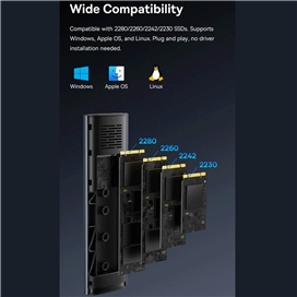 باکس هارد SSD بیسوس Baseus BS-OH194 M.2 NVMe SSD Enclosure Case