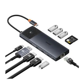 هاب تایپ سی 11 پورت بیسوس Baseus Metal Gleam Series II 11in1 Hub BS-OH098
