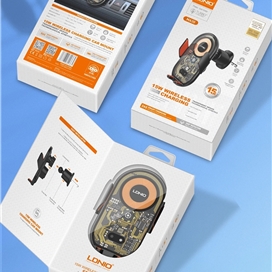 هولدر و شارژر وایرلس دریچه کولری هوشمند الدینیو LDNIO MA30 توان 15 وات