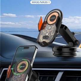 هولدر و شارژر وایرلس دریچه کولری هوشمند الدینیو LDNIO MA30 توان 15 وات