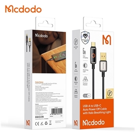 کابل شارژ تایپ سی قطع کن دار 1.2 متر مک دودو Mcdodo Auto Power Off 100w Cable CA-6650