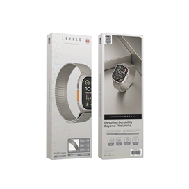 بند استیل اپل واچ برند Levelo مدل Milano مناسب برای سایز 44/45/46/49 میلی متری