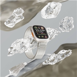 بند استیل اپل واچ برند Levelo مدل Milano مناسب برای سایز 44/45/46/49 میلی متری