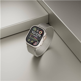 بند استیل اپل واچ برند Levelo مدل Milano مناسب برای سایز 44/45/46/49 میلی متری