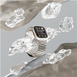 بند استیل اپل واچ برند Levelo مدل Monet مناسب برای سایز 44/45/46/49 میلی متری