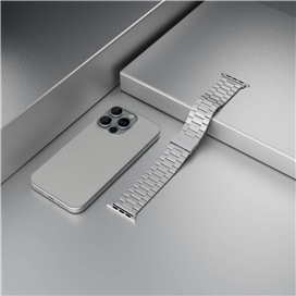 بند استیل اپل واچ برند Levelo مدل Monet مناسب برای سایز 44/45/46/49 میلی متری