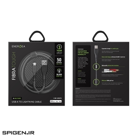 کابل انرژیا USB به Lightning مدل FibraTough طول 1.5 متر