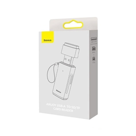 رم ریدر USB به اس دی کارت و میکرو اس دی بیسوس Baseus Airjoy Series USB-A to SD/TF WKQX070101