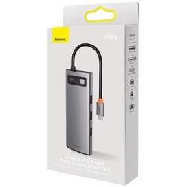 هاب 8 پورت تایپ سی بیسوس Baseus Starjoy 8 Port Type C Hub Adapter WKWG080213