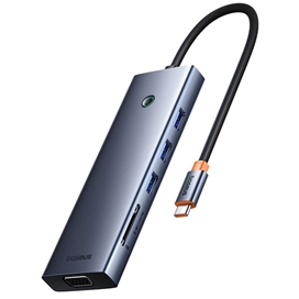 هاب تایپ سی 10 پورت بیسوس Baseus UltraJoy Series 10 in 1 Type-C Port HUB Docking Station B0005280C811-00