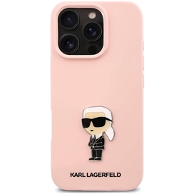 قاب برند کارل لاگرفلد karl Lagerfeld سیلیکونی Silicone مناسب برای Apple iPhone 16 Pro Max