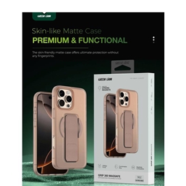 کاور گرین لاین مدل Magsafe Leather Grip 360 مناسب برای گوشی موبایل اپل iPhone 16 Pro Max