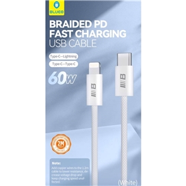 کابل شارژ Blueo بلو Braided PD Fast Charging USB Cable C-C