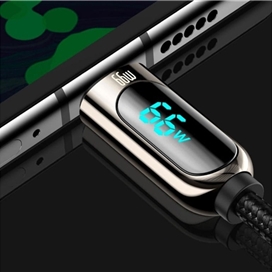 کابل یواس‌بی به تایپ‌سی بیسوس Baseus CASX020101 66W USB to USB-C / Type-C Digital Display Fast Charging Data Cable 2M