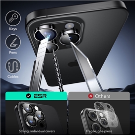 محافظ لنز دوربین ESR مناسب برای iPhone 15 Pro