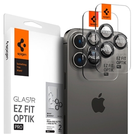 محافظ لنز دوربین اسپیگن مدل EZ Fit Optik Pro برای iPhone 14 Pro Max  بسته 2 تایی
