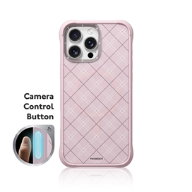 قاب برند Youngkit یانگ کیت مدل Diamond Check Removable Liquid Silicone Case Magsafe مناسب برای Apple iPhone 16 Pro Max