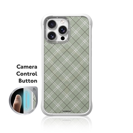 قاب برند Youngkit یانگ کیت مدل Diamond Check Removable Liquid Silicone Case Magsafe مناسب برای Apple iPhone 16 Pro Max