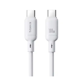 کابل دو سر تایپ سی 100 وات 1 متر بیسوس Baseus Silky Series Type-C to Type-C CB000114