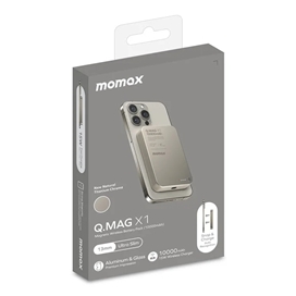 پاوربانک مگ سیف 15 وات 10000 میلی آمپر مومکس مدلQ.MAG X1