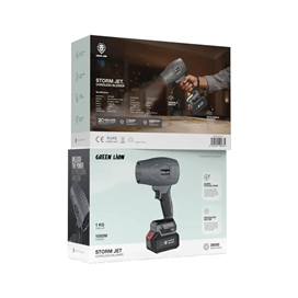 جت فن 1000 وات گرین لاین Green Lion Storm Jet Cordless Blower GNSTMJTBLGY