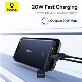 پاوربانک 20 وات 10000 بیسوس Baseus PicoGo Power Bank PPPG-1W20