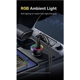 شارژر فندکی 152.5 وات با کابل بیسوس Baseus Multi-Port Fast Charge Car Charger BSCC-ZX-CCL