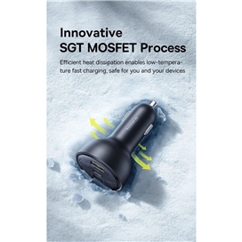 شارژر فندکی 152.5 وات با کابل بیسوس Baseus Multi-Port Fast Charge Car Charger BSCC-ZX-CCL