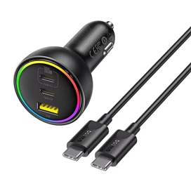 شارژر فندکی 152.5 وات با کابل بیسوس Baseus Multi-Port Fast Charge Car Charger BSCC-ZX-CCL