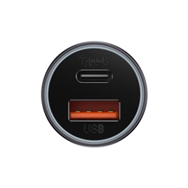 شارژر فندکی دو پورت فست شارژ 60 وات بیسوس BASEUS Golden Contactor Max CCJDZ-MC