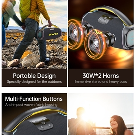 اسپیکر بلوتوث اوی Awei KA16 توان 60 وات رم و فلش خور