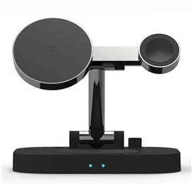 استند و شارژر وایرلس چندکاره اوی Awei W22 4 in 1 توان 15 وات با قابلیت شارژ اپل واچ