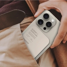 پاوربانک مگ سیف 15 وات 5000 میلی آمپر مومکس مدل Q.MAG X 116A