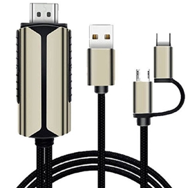 کابل HDMI به Type-c و میکرو کوتتسی Coteetci 33023 طول 2 متر