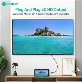 کابل HDMI به Type-c کوتتسی Coteetci 33025 طول 2 متر